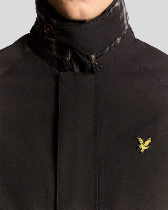 Lyle & Scott Tartan gevoerde jachtjas - zwart - Image 3