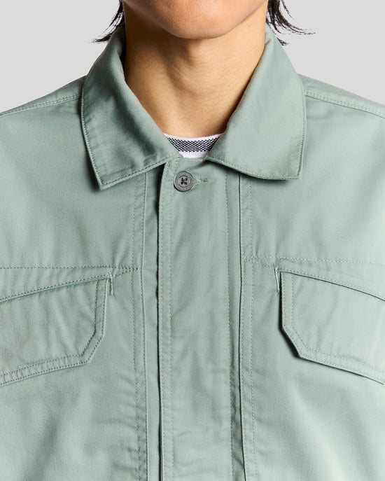 Lyle & Scott Flerfickade Överskjorta Med Hel Dragkedja - Blå - Image 3