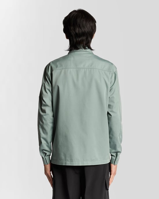 Lyle & Scott Flerfickade Överskjorta Med Hel Dragkedja - Blå - Image 4