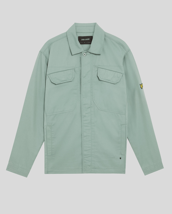 Lyle & Scott Flerfickade Överskjorta Med Hel Dragkedja - Blå - Image 5