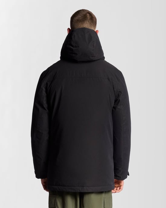 Lyle & Scott Heavyweight Hooded Parka - Zwart - Image 4