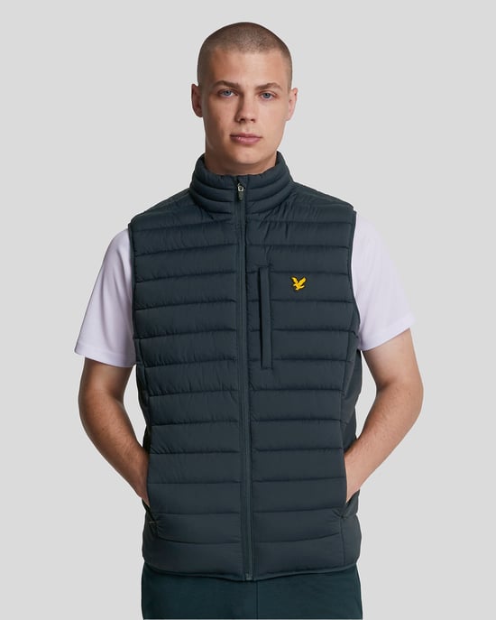 Lyle & Scott Sports lichtgewicht pufferjack - marineblauw - Image 1