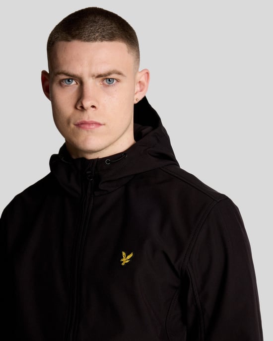 Lyle & Scott mesh gevoerde softshelljas - zwart - Image 4