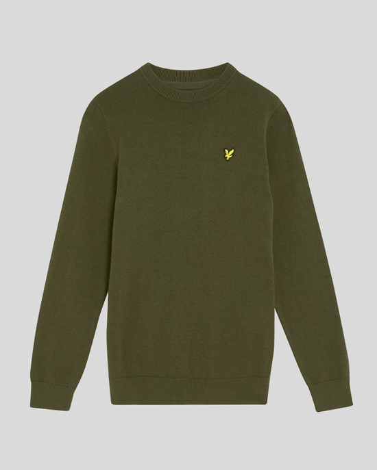 Lyle & Scott jongens katoenen ronde hals trui - Groen - Image 5
