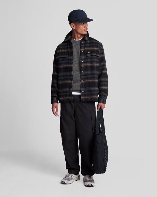 Lyle & Scott Lamswol Blend Ronde Hals Trui - Grijs - Image 2