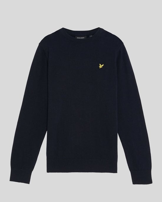 Lyle & Scott Boys' Cotton Crew Neck Jumper - Navy - Image 3