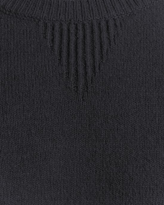 Lyle & Scott Stickad Tröja Med Manschett – Marinblå - Image 5