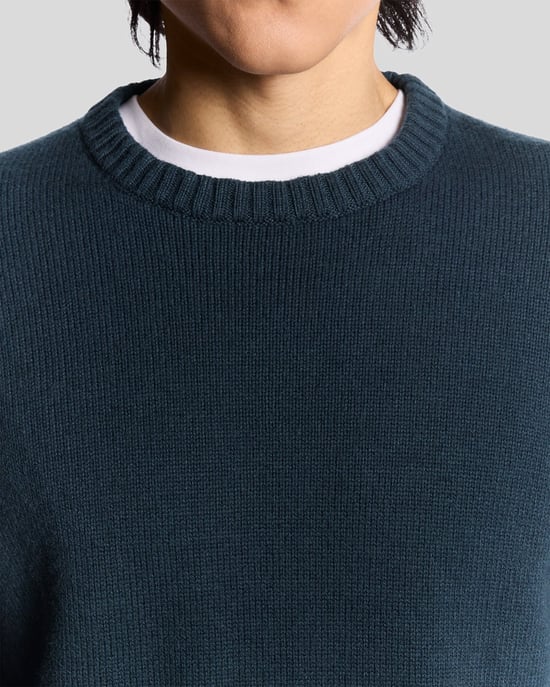 Lyle & Scott wolmix trui met ronde hals - zwart - Image 3