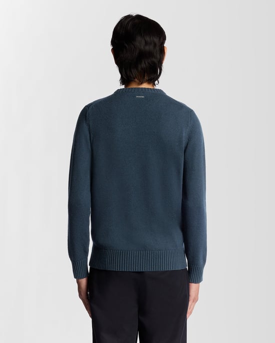 Lyle & Scott wolmix trui met ronde hals - zwart - Image 4