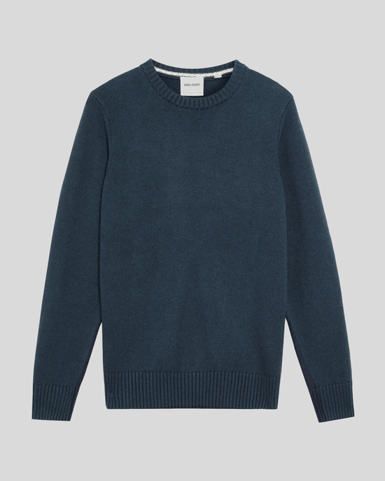 Lyle & Scott wolmix trui met ronde hals - zwart - Image 5