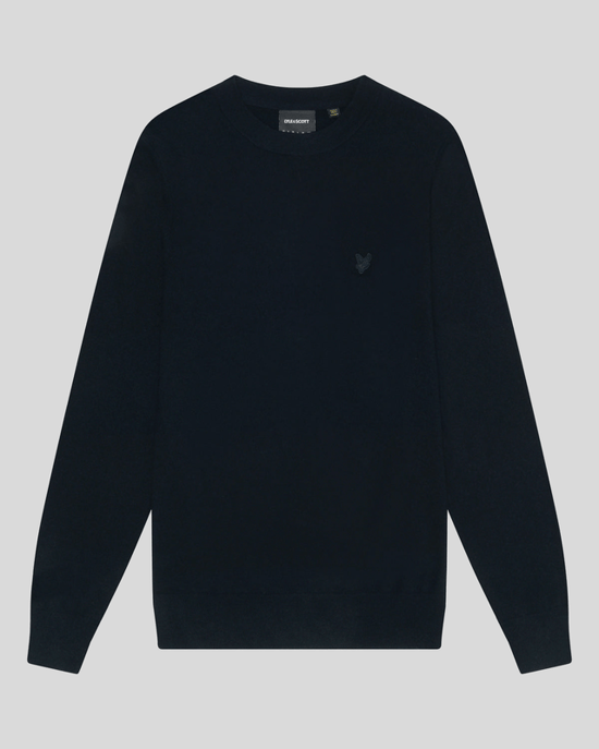 Lyle & Scott Lambswool Crew Neck Jumper - Navy - Image 5