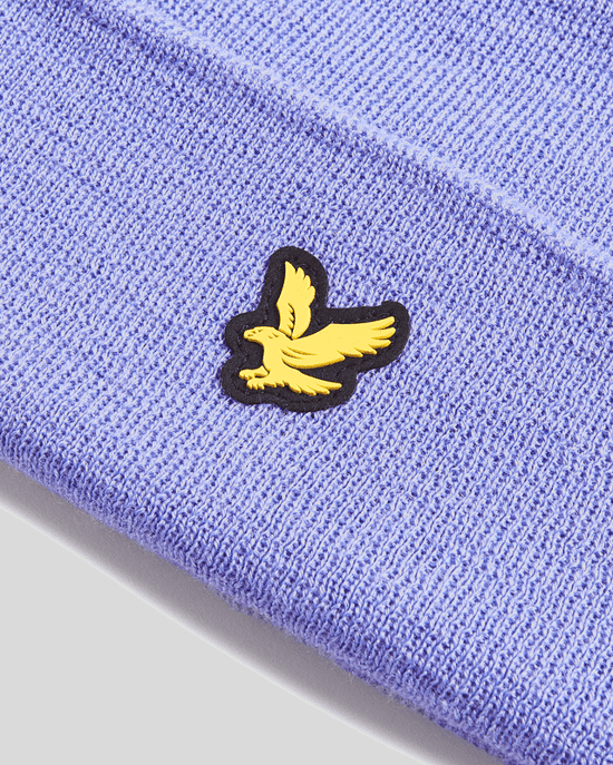 Lyle & Scott Golf Merino Wool Blend Beanie - Blue - Image 3