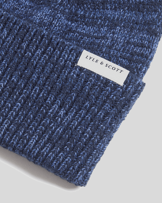 Lyle & Scott Multi Marl Beanie - Marineblauw - Image 3