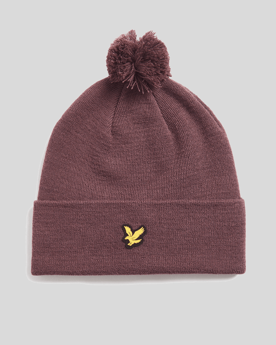 Lyle & Scott Golfmössa i merinoullblandning - Lila - Image 1