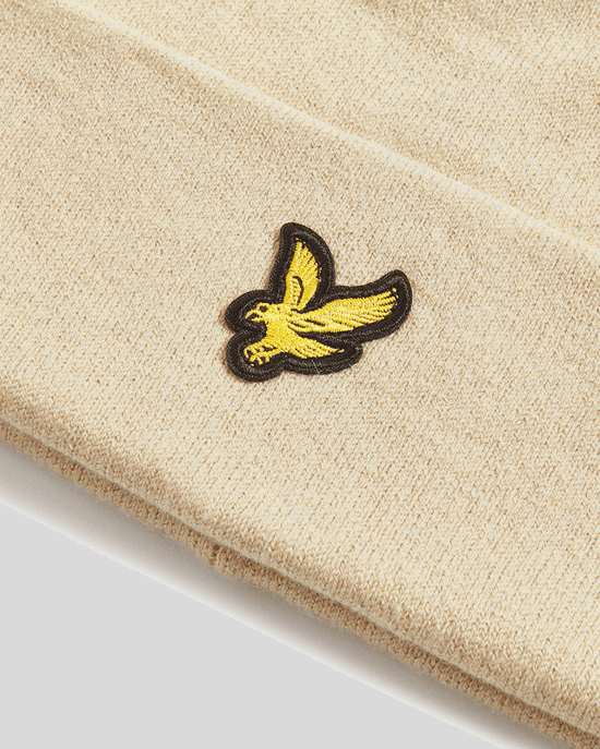 Lyle & Scott Merino Wool Blend Beanie - Grey - Image 3