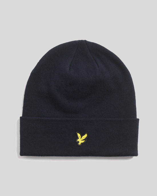 Lyle & Scott Merinowolmix Beanie - Marineblauw - Image 1