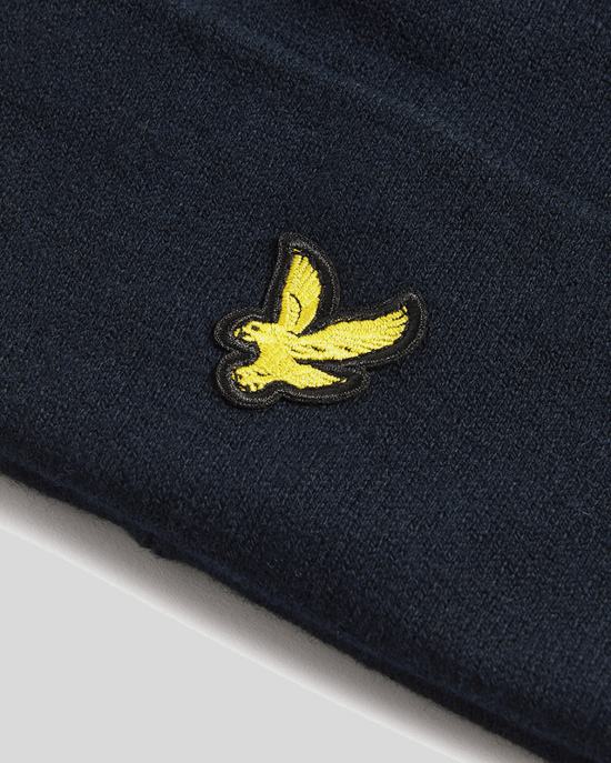 Lyle & Scott Merinowolmix Beanie - Marineblauw - Image 3