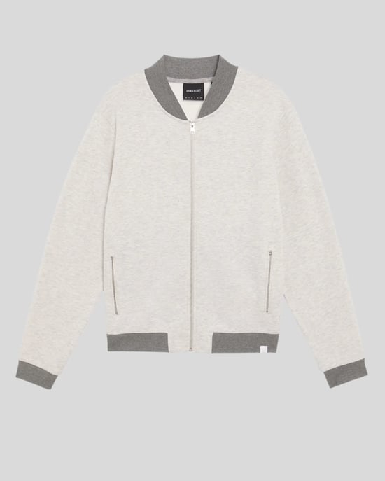 Lyle & Scott Half Raglan Mouw Jersey Bomber - Grijs - Image 5