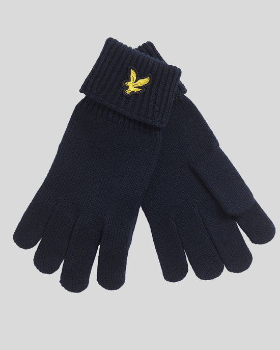 Lyle & Scott Merinowolmix Handschoenen - Marineblauw - Image 1
