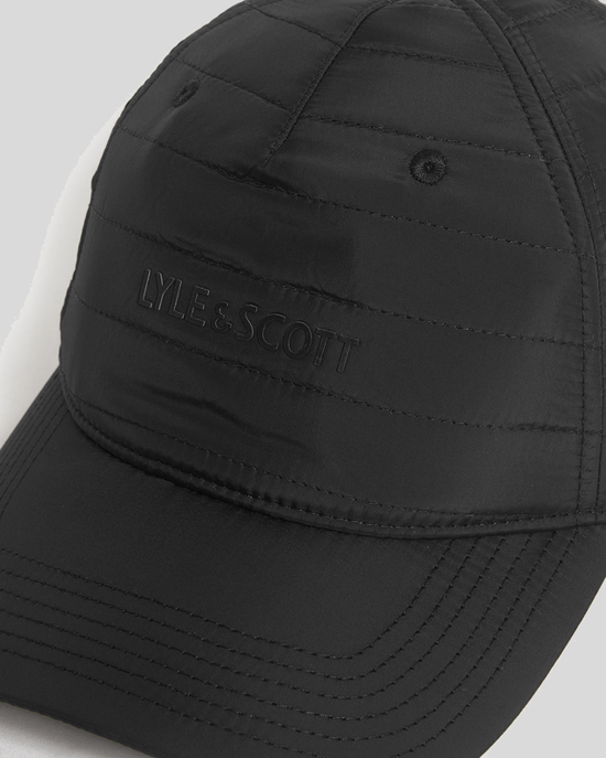 Lyle & Scott gewatteerde honkbalpet - zwart - Image 3