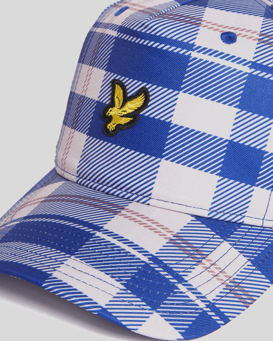 Lyle & Scott Tartan Check Baseballkeps - Blå - Image 3