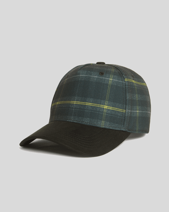 Lyle & Scott Contrast Tartan Check Baseballpet - Zwart - Image 1