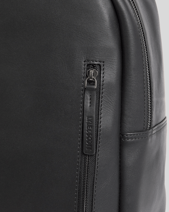 Lyle & Scott leren rugzak - zwart - Image 3