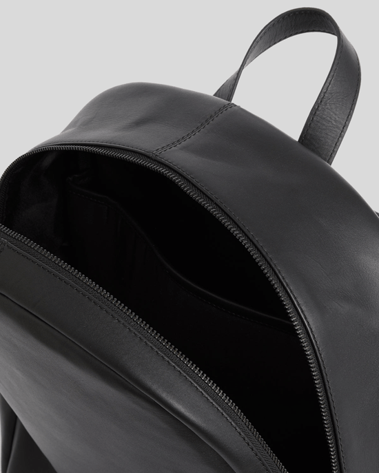 Lyle & Scott leren rugzak - zwart - Image 4