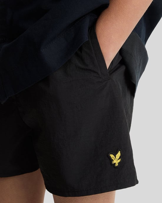 Lyle & Scott Jongens Effen Zwemshort - Zwart - Image 4