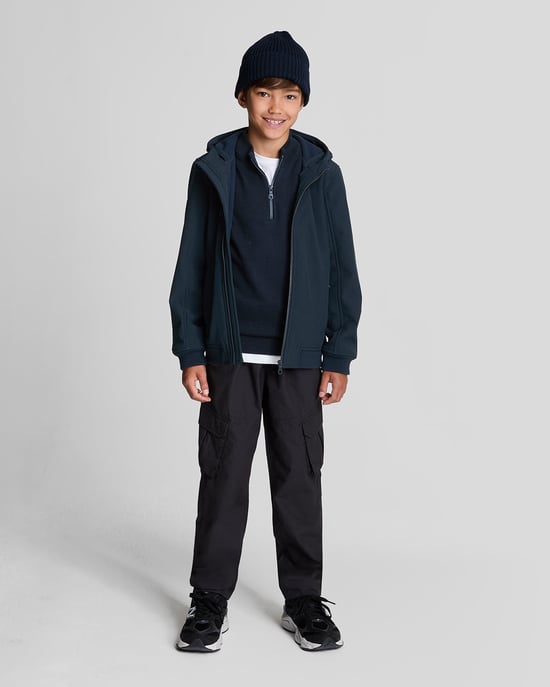 Lyle & Scott Boys' 1/4 Zip Jumper - Navy - Image 2