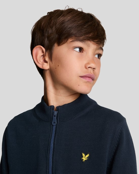 Lyle & Scott Boys' 1/4 Zip Jumper - Navy - Image 4