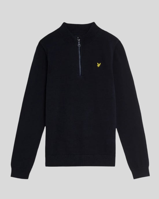 Lyle & Scott Boys' 1/4 Zip Jumper - Navy - Image 5