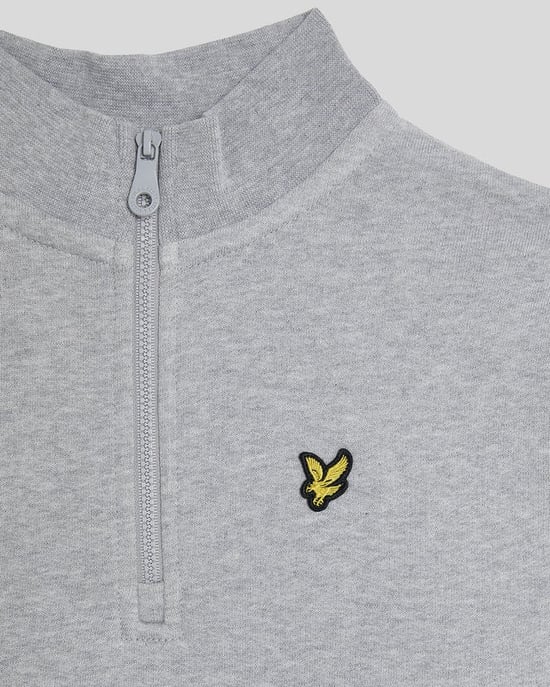 Lyle & Scott Boys' 1/4 Zip Jumper - Grey - Image 2