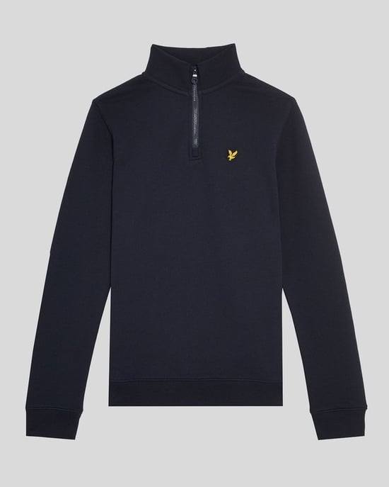 Lyle & Scott Boys' 1/4 Zip Jumper - Navy - Image 3