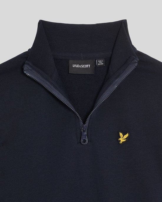 Lyle & Scott Boys' 1/4 Zip Jumper - Navy - Image 4
