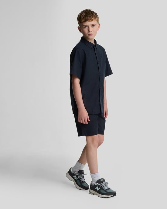 Lyle & Scott Linneshorts för Pojkar - Marinblå - Image 2
