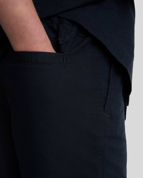 Lyle & Scott Linneshorts för Pojkar - Marinblå - Image 4