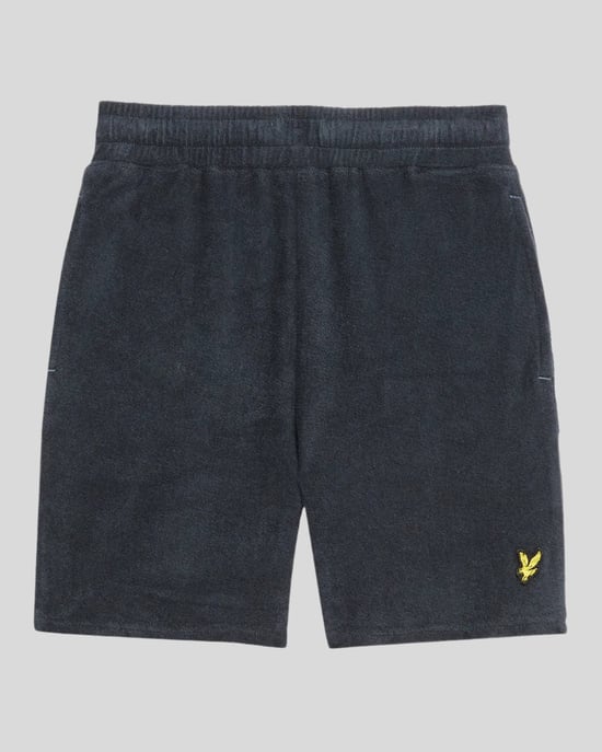 Lyle & Scott jongens badstof short - marineblauw - Image 1