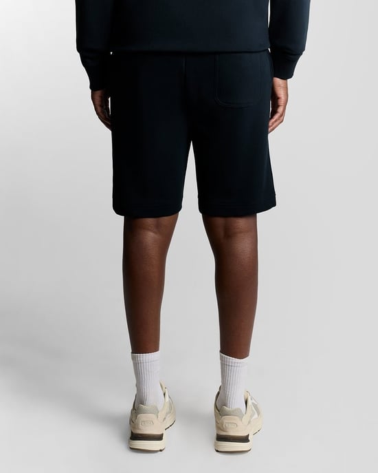 Lyle & Scott katoenen sweatshort - marineblauw - Image 4