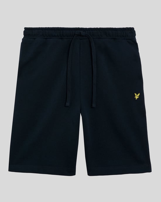 Lyle & Scott katoenen sweatshort - marineblauw - Image 5