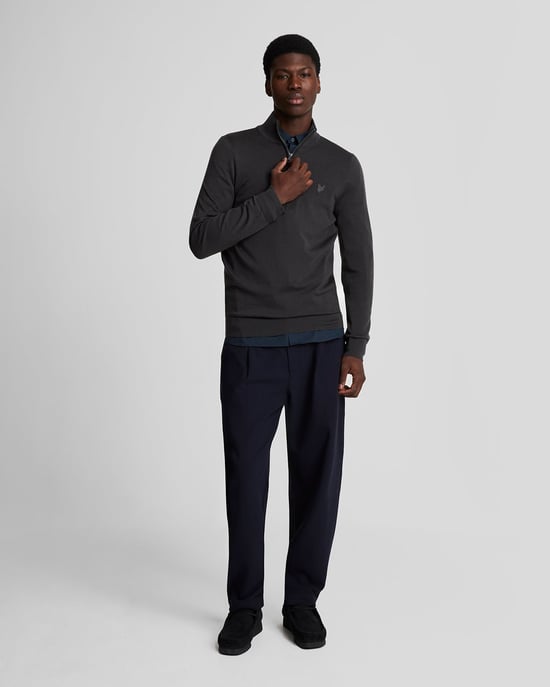 Lyle & Scott Stretch Fabric Poplin Shirt - Navy - Image 2