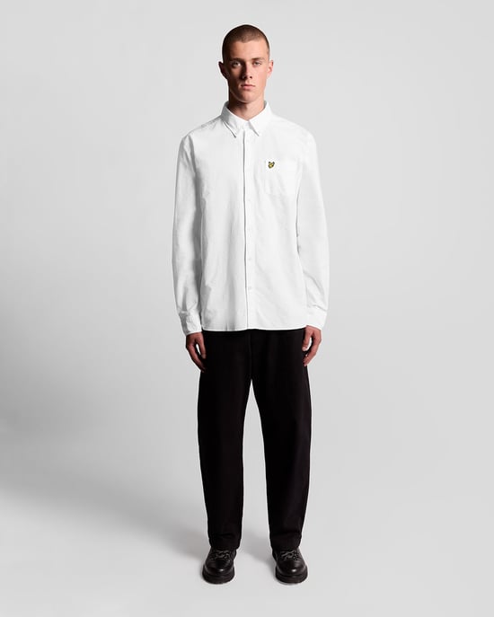Lyle & Scott wit shirt met lange mouwen - Image 2