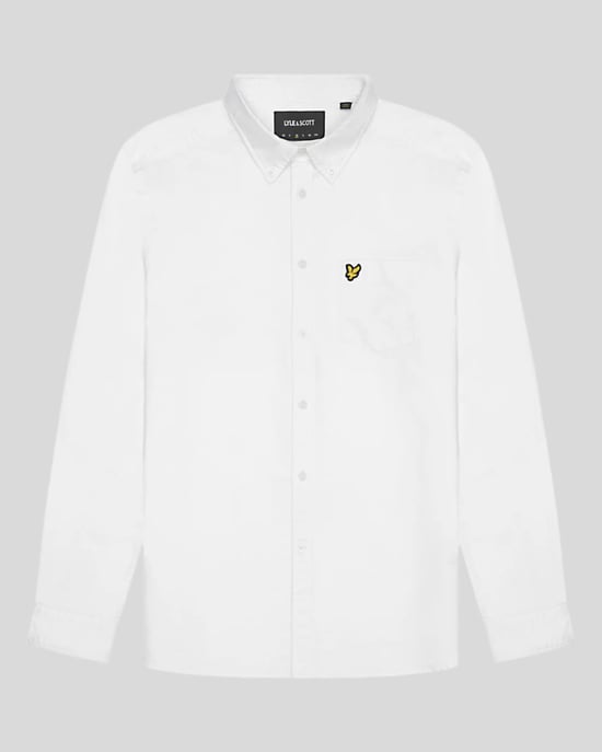 Lyle & Scott wit shirt met lange mouwen - Image 5