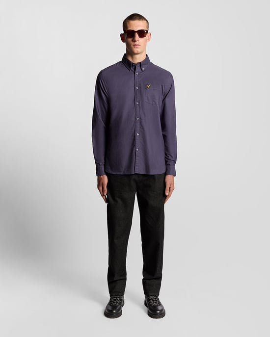 Lyle & Scott Katoenen Overhemd met Knopen - Grijs - Image 2