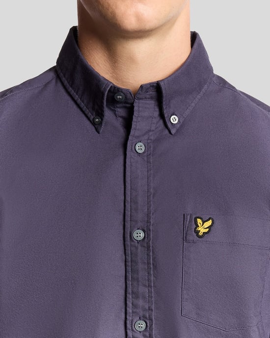 Lyle & Scott Katoenen Overhemd met Knopen - Grijs - Image 3