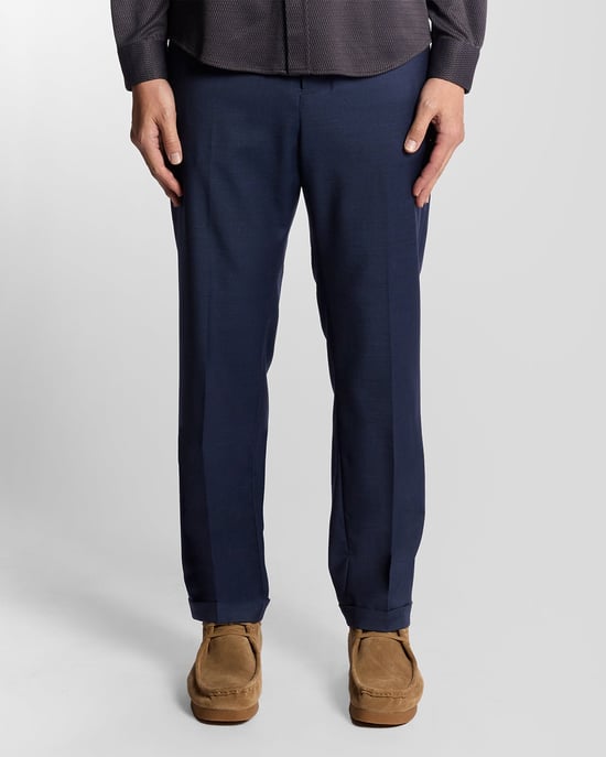 Lyle & Scott Sharkskin geplooide broek - zwart - Image 2