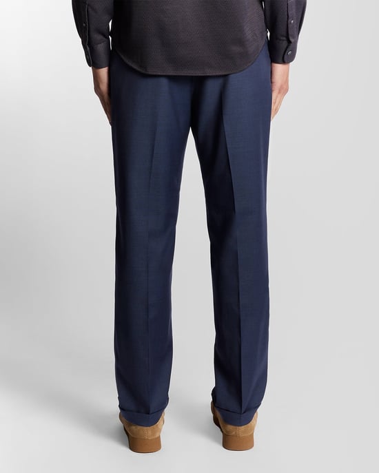 Lyle & Scott Sharkskin geplooide broek - zwart - Image 4