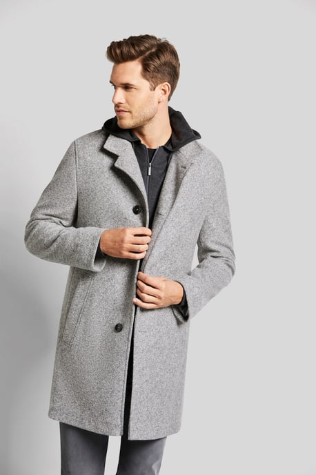 Bugatti Herren Mantel im mellierten Design - Image 1