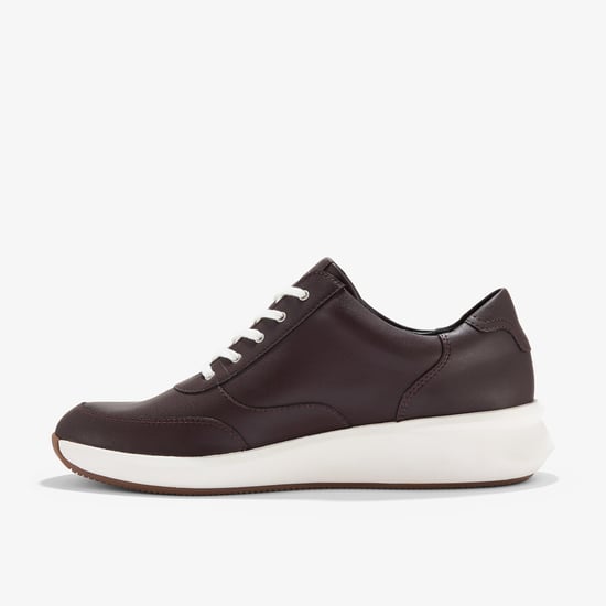 Un Rio Zip Bordeaux Leren Sneakers - Image 2
