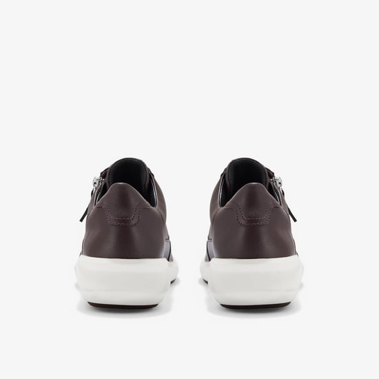 Un Rio Zip Bordeaux Leren Sneakers - Image 5